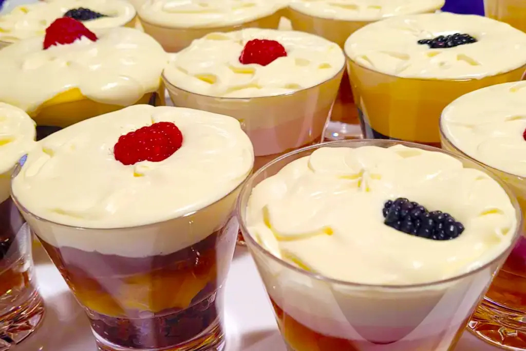 Mixed berries triffle